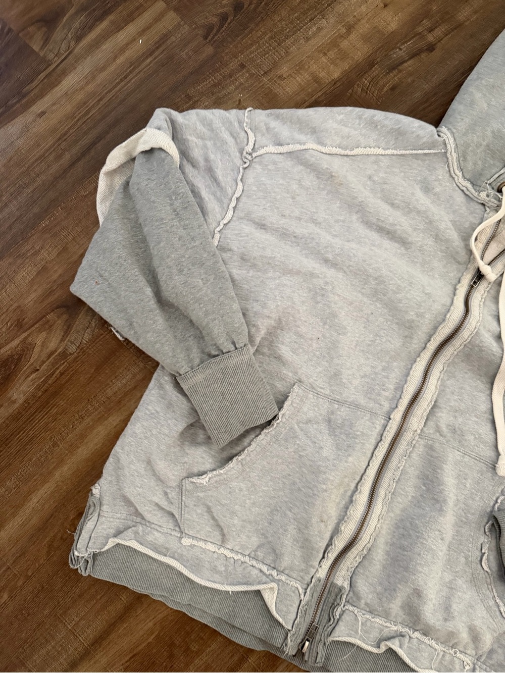 Free People We The Free Cher Twofer Hoodie S Oversized - Picture 4 of 10